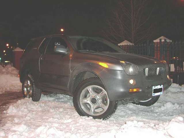 My baby chillin in da snow