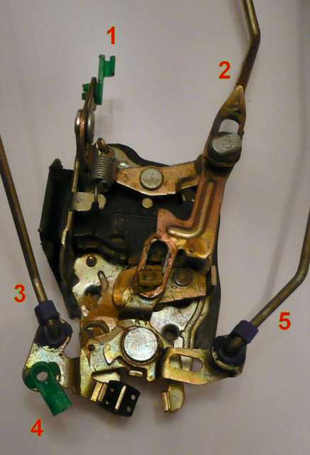 Left Door Lock Assembly