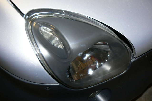 Headlight after cleaning