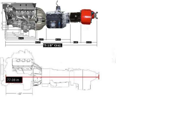 Powertrain length comparison