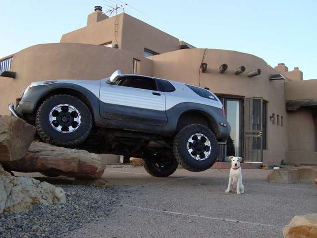 Rockcrawling on the patio???