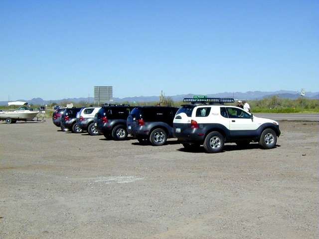 Lined up - ready to go