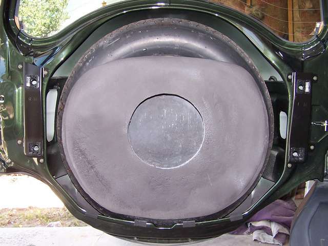 REAR SPARE TIRE FIBERGLASS ENCLOSURE