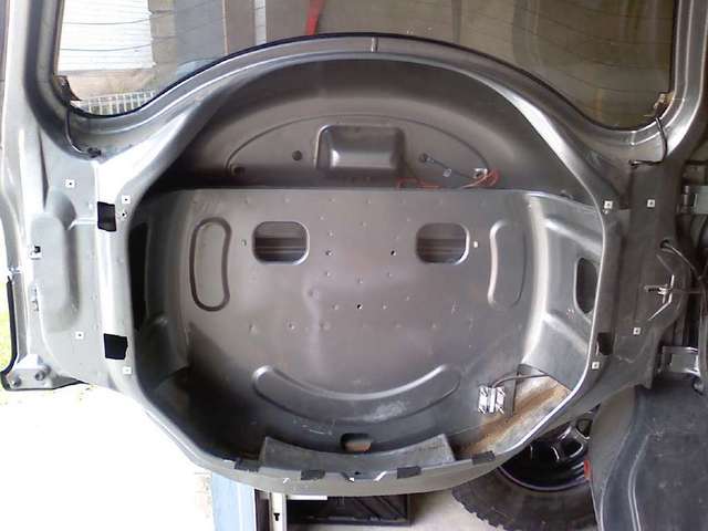 bare back door