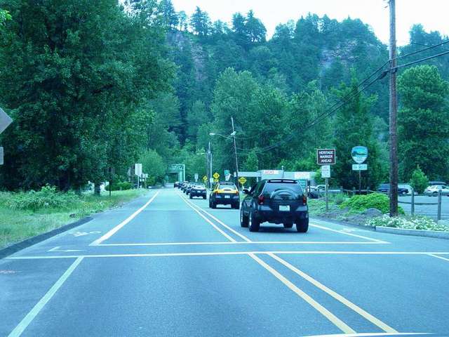 on the road