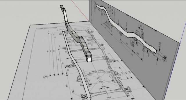 Initial stages of making the VX frame into a 3D model