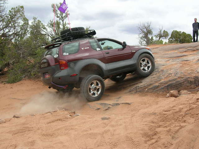 Hittin' the skinny pedal!
