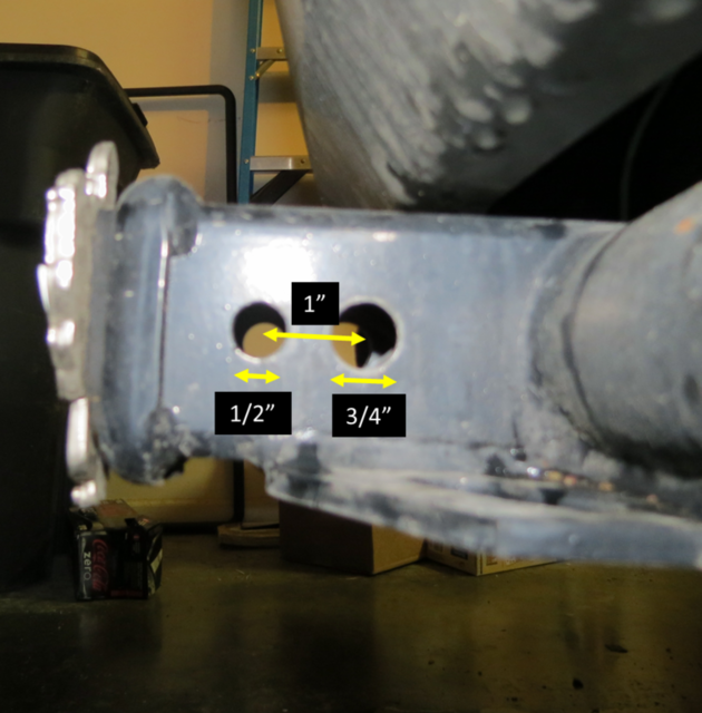 Hitch Pin Hole Measurements