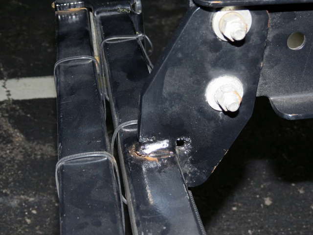 Failing Weld on Cargo Platform