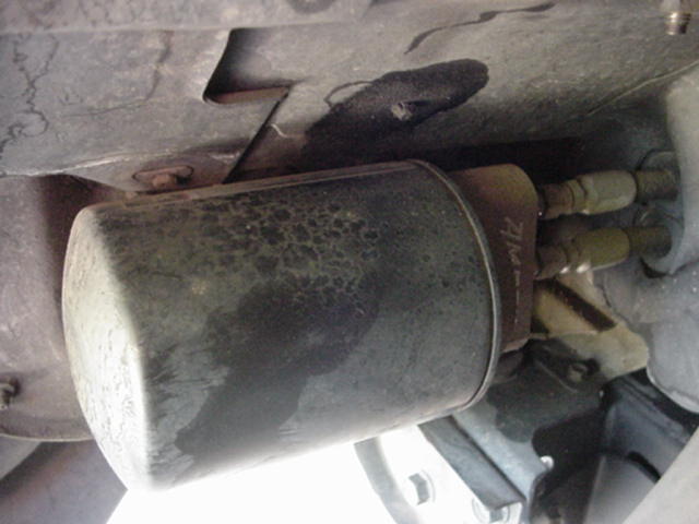 Bypass filter under fender pannel