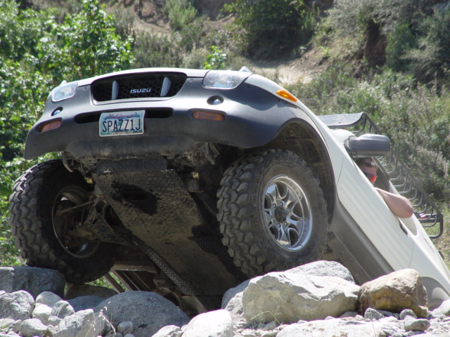 me going over rock pile again