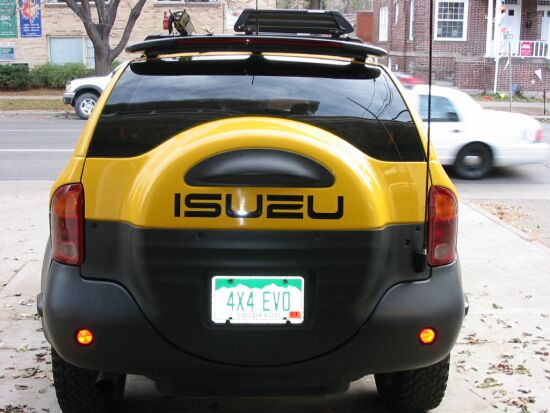 My CB antenna (i know, the ISUZU is crooked).