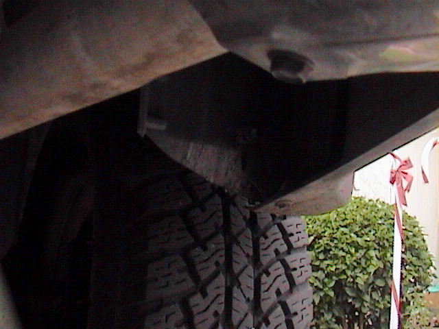 Right Rear Wheel Well Trimmed