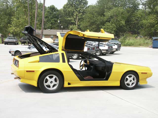 Yellow DeLorean