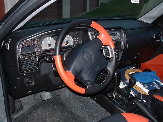 Carbon-fibre style interior