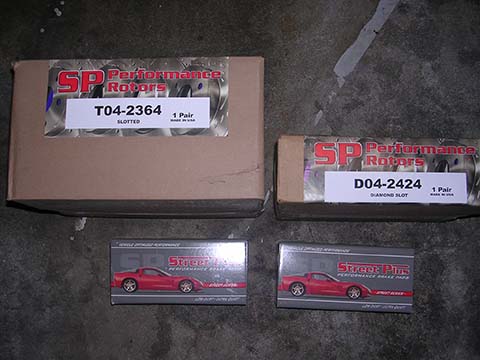 SP Performance Rotors and Pads