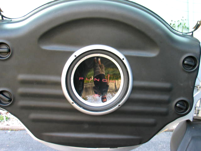 Punch Subwoofer in spare tire holder