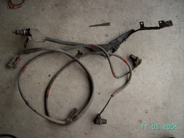 Rear wheel speed sensors and one front