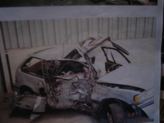 I was the passenger in this car....