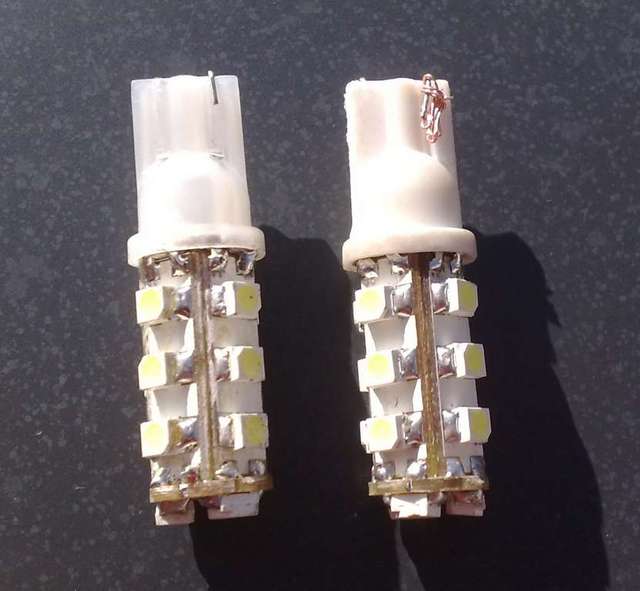LED driving light leads