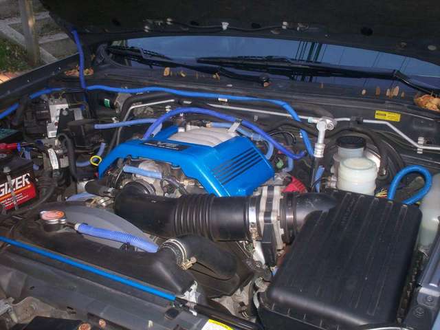 engine with cover