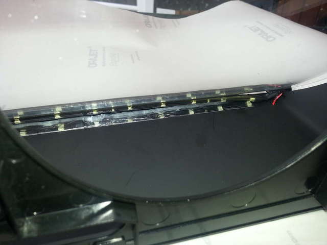 White face gauge illumination installation