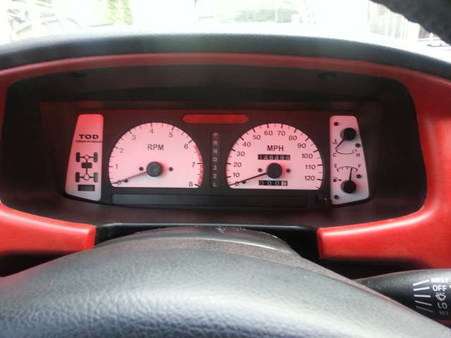 White face gauge illumination installation