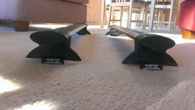 Factory Aero Bars with End Caps and Bolt Flaps
