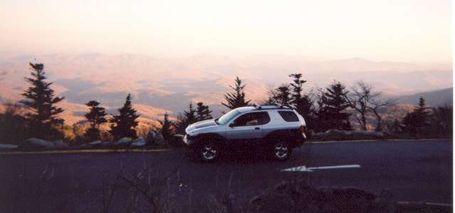 Grandfather Mountain at dusk