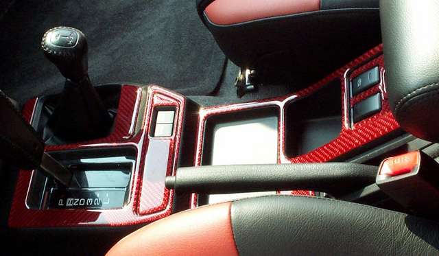 Red Carbon Fiber Dash Kit