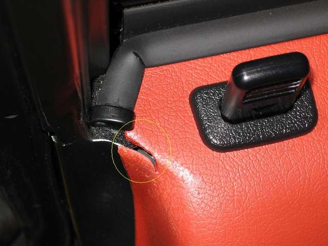 Driver Side Door Panel Crack