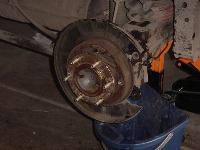 Close up of rear e-brake