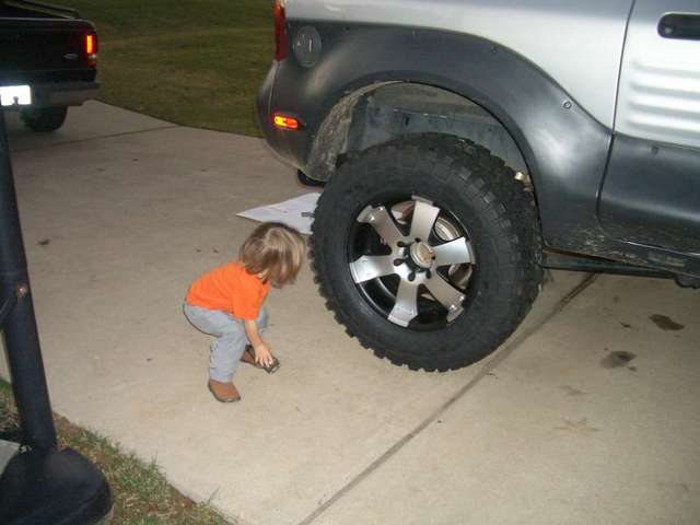 My nephew checkin em out