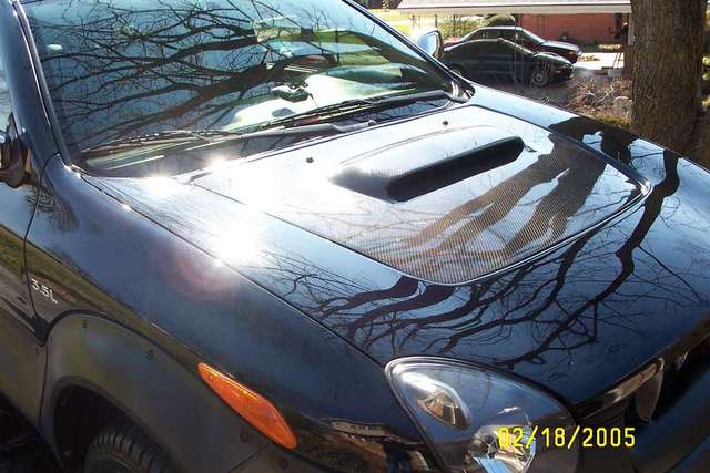 Carbon Fiber hood scoop insert