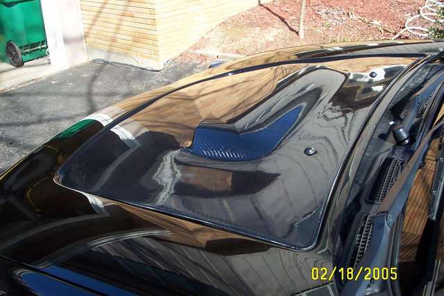 CF hood scoop insert