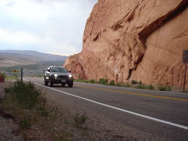 Down road from Hotel rock.