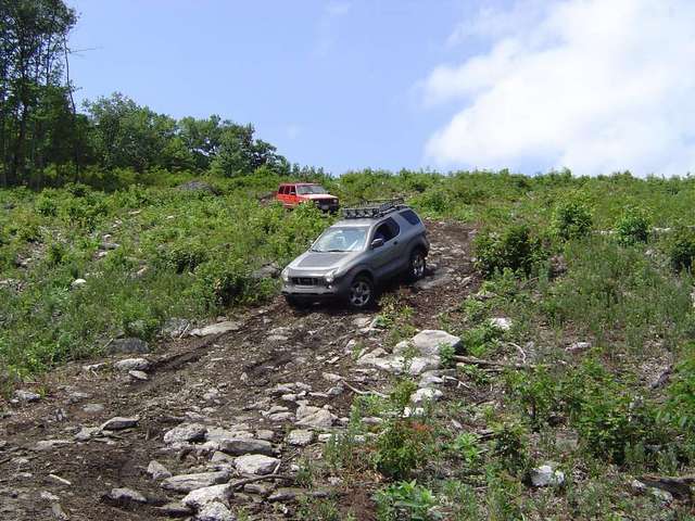 down the hill