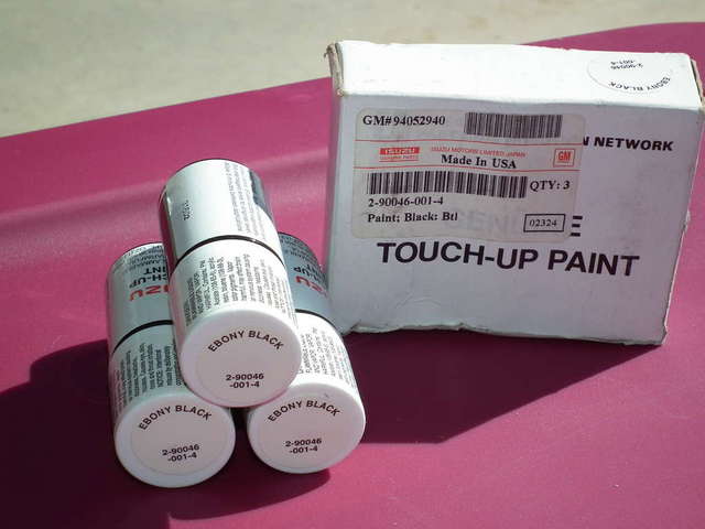 OEM Ebony Black touch up paint