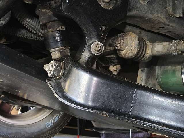 Repaired driver side Lower control arm