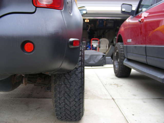 From the rear