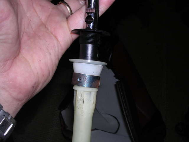 Headrest Assembly - notice the pin on inside