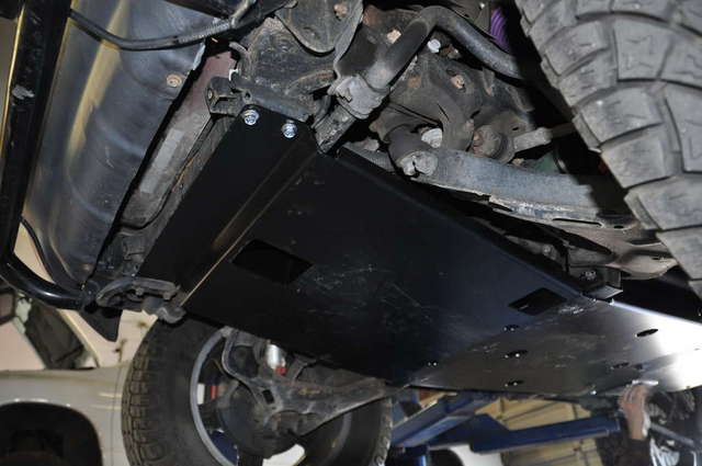 Kilby skid plates installed
