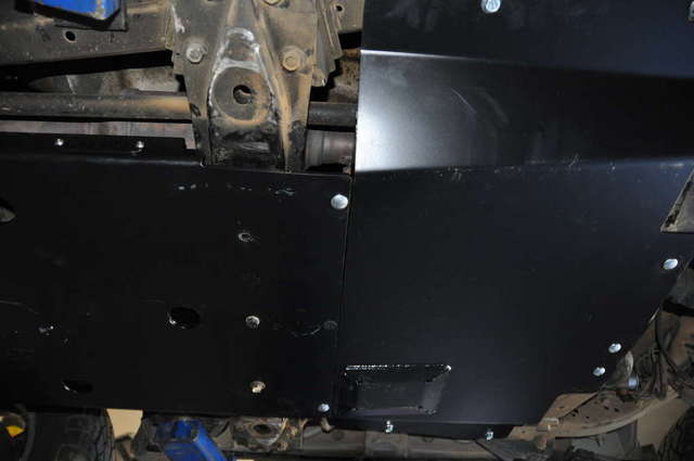 Kilby skid plates installed