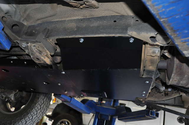 Kilby skid plates installed