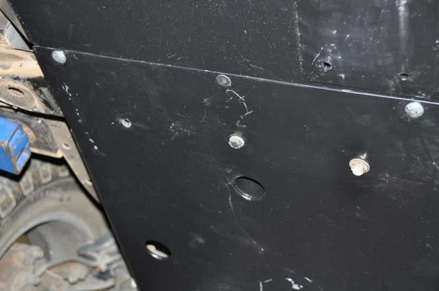 Kilby skid plates installed