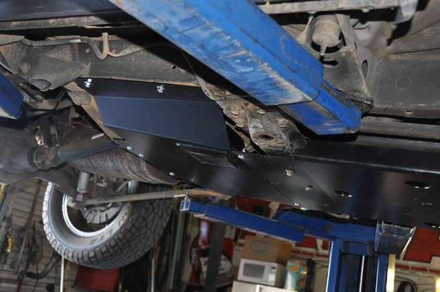 Kilby skid plates installed