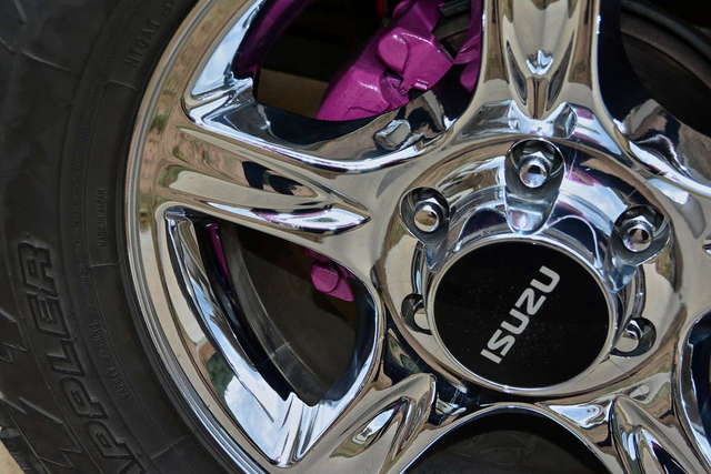 Painted brake calipers purple using G2 kit