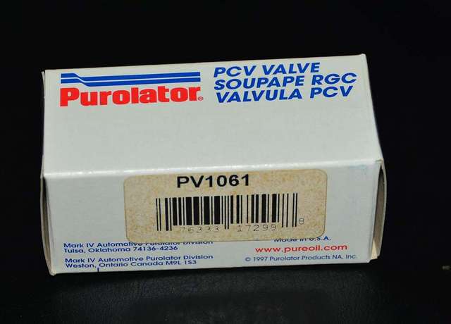 Purolator PCV valve