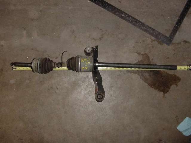 Driver Side Axle Compressed