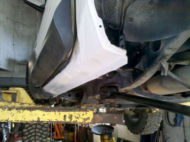 driver-side rocker-panel restoration complete; awaiting cladding